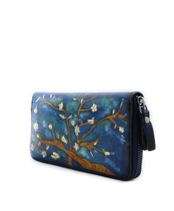 Hand painted wallet - The Almond by Van Gogh