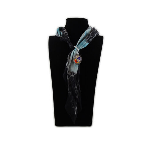 Foulard gioiello dipinto a mano - Serpenti d’acqua di Klimt