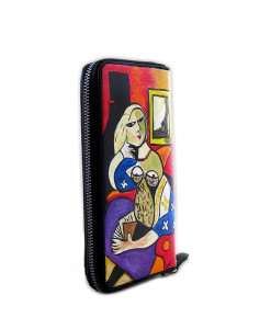 Hand painted wallet - Woman Reading by Picasso