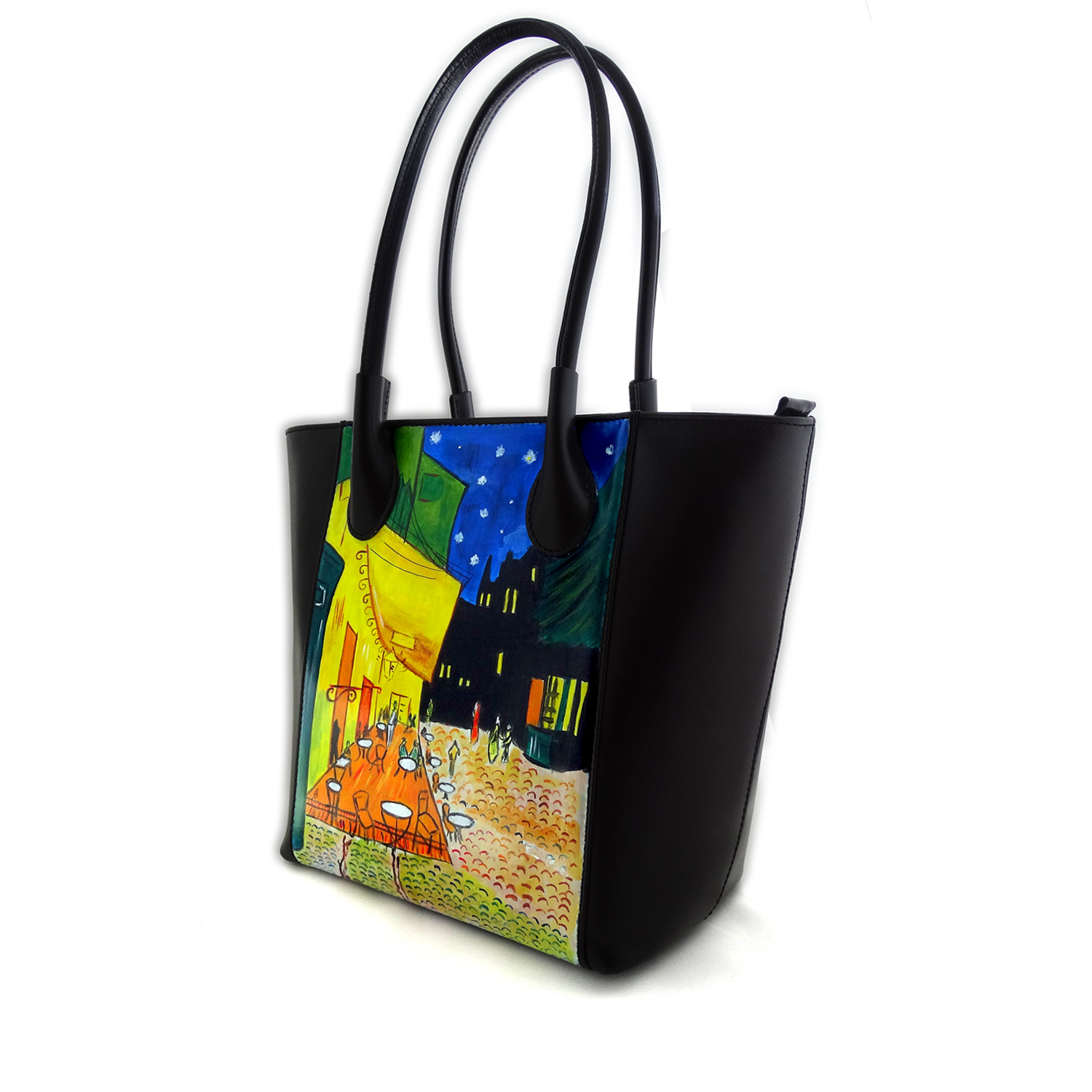 Hand painted bag - The Night Café by Van Gogh