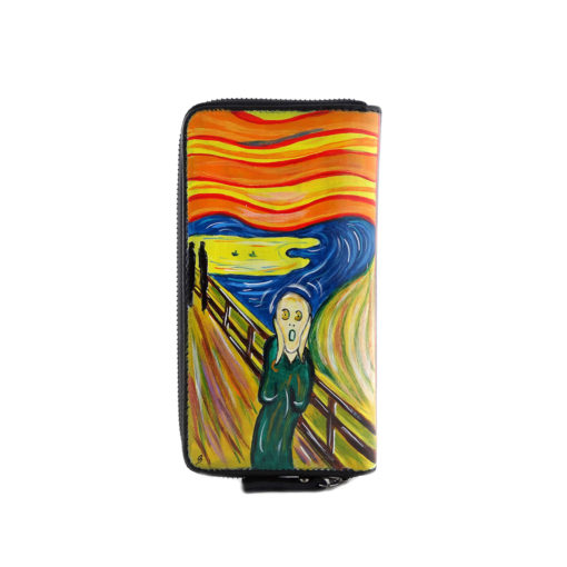 Portafoglio dipinto a mano – L’ Urlo di Munch