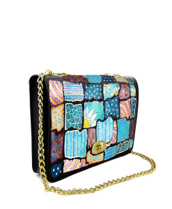 Hand painted bag - Patchwork