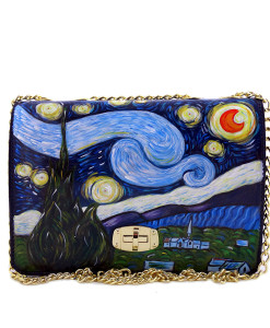 Hand painted bag - The Starry Night by Van Gogh
