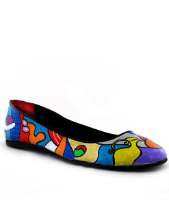 Hand-painted ballet flats - Nude with still life by Picasso