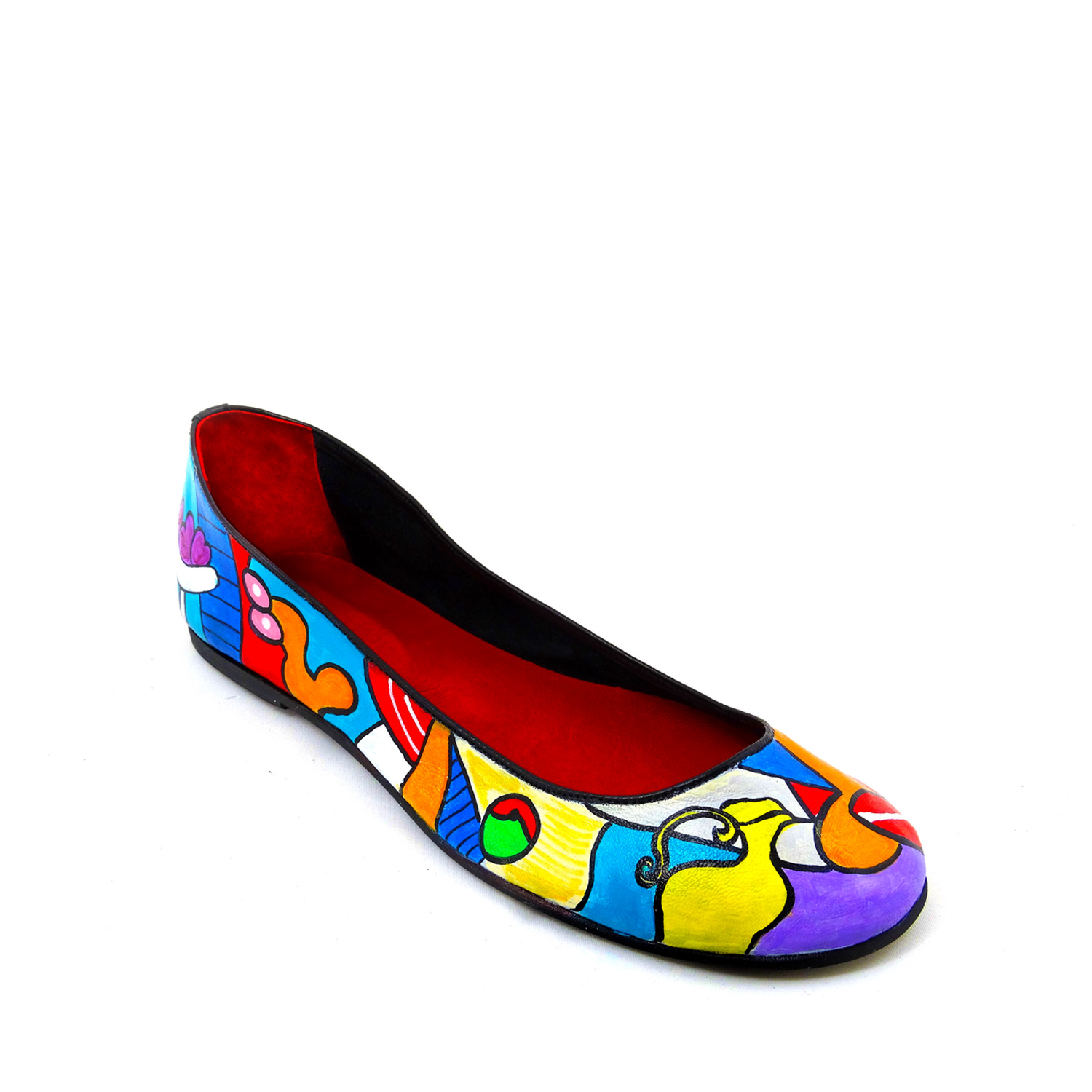 Hand-painted ballet flats - Nude with still life by Picasso