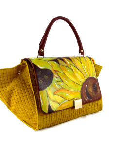 Borsa dipinta a mano – Girasoli