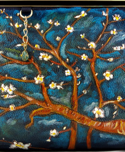 Hand painted bag - The almond by Van Gogh