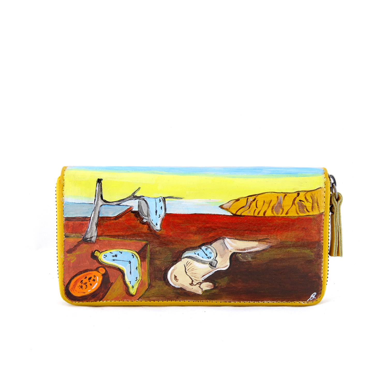 Hand painted wallet - The Persistence of Memory by Dali