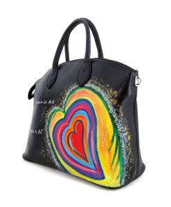Hand painted bag - Love is all