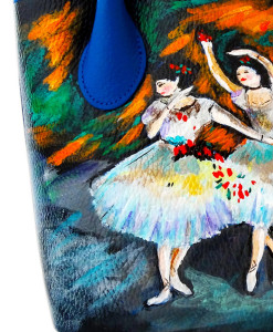 Borsa dipinta a mano – Le ballerine di Degas