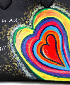 Hand painted bag - Love is all