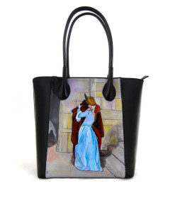 Borsa dipinta a mano – Il bacio di Hayez