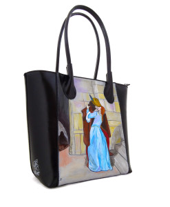 Borsa dipinta a mano – Il bacio di Hayez
