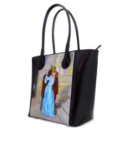 Borsa dipinta a mano – Il bacio di Hayez