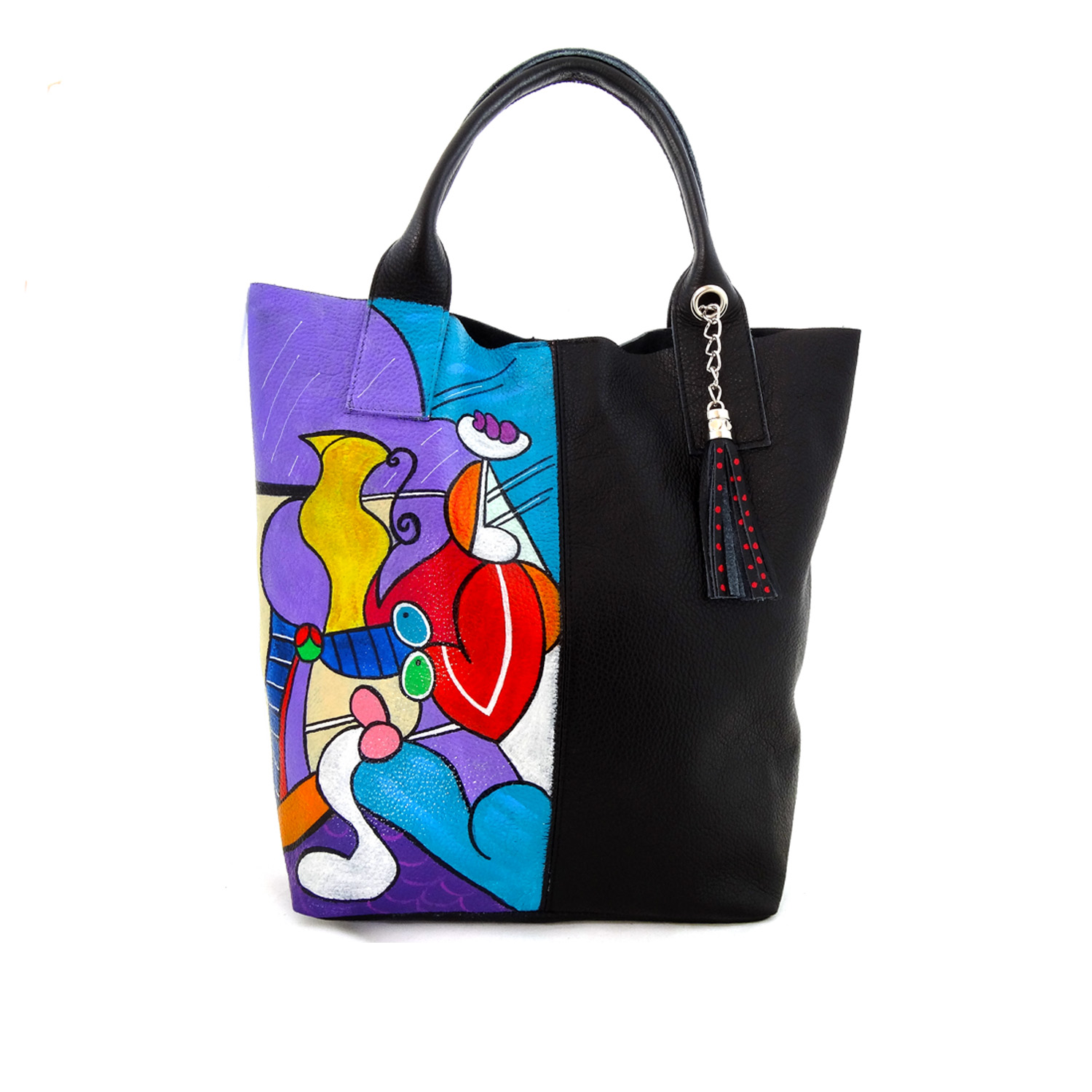 Hand painted bag - Nude with still life by Picasso