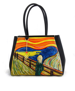 Borsa dipinta a mano – L’urlo di Munch