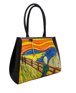 Borsa dipinta a mano – L’urlo di Munch