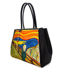 Hand painted bag - The Scream by Munch