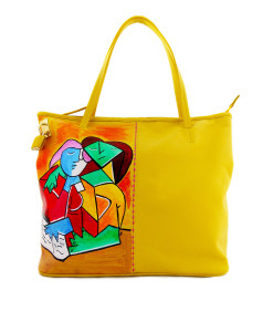 Hand painted bag - Two Girls Reading by Picasso