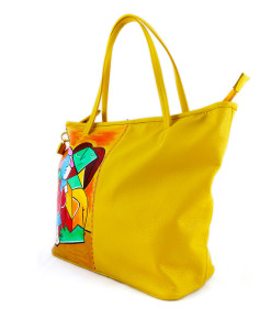 Borsa dipinta a mano – Due ragazze che leggono di Picasso