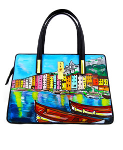 Borsa dipinta a mano – Porto Venere