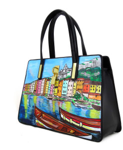 Borsa dipinta a mano – Porto Venere