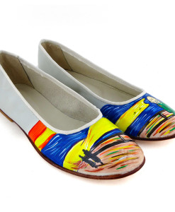 Scarpe dipinte a mano – L’urlo di Munch