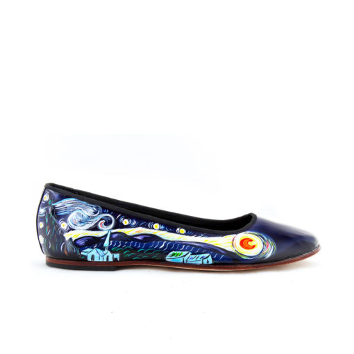 Hand-painted ballet flats - Starry Night by Van Gogh