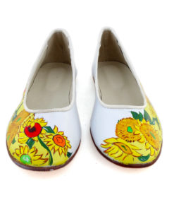 Ballerine dipinte a mano –  I girasoli di Van Gogh