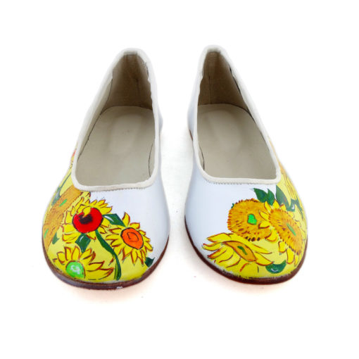 Ballerine dipinte a mano –  I girasoli di Van Gogh