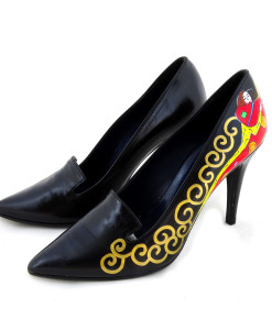 Scarpe décolletés dipinte a mano - L'albero della vita di Klimt