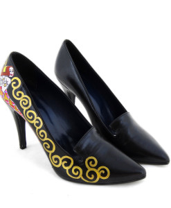 Scarpe décolletés dipinte a mano - L'albero della vita di Klimt