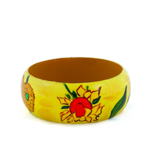 Bracciale dipinto a mano - I Girasoli di Van Gogh