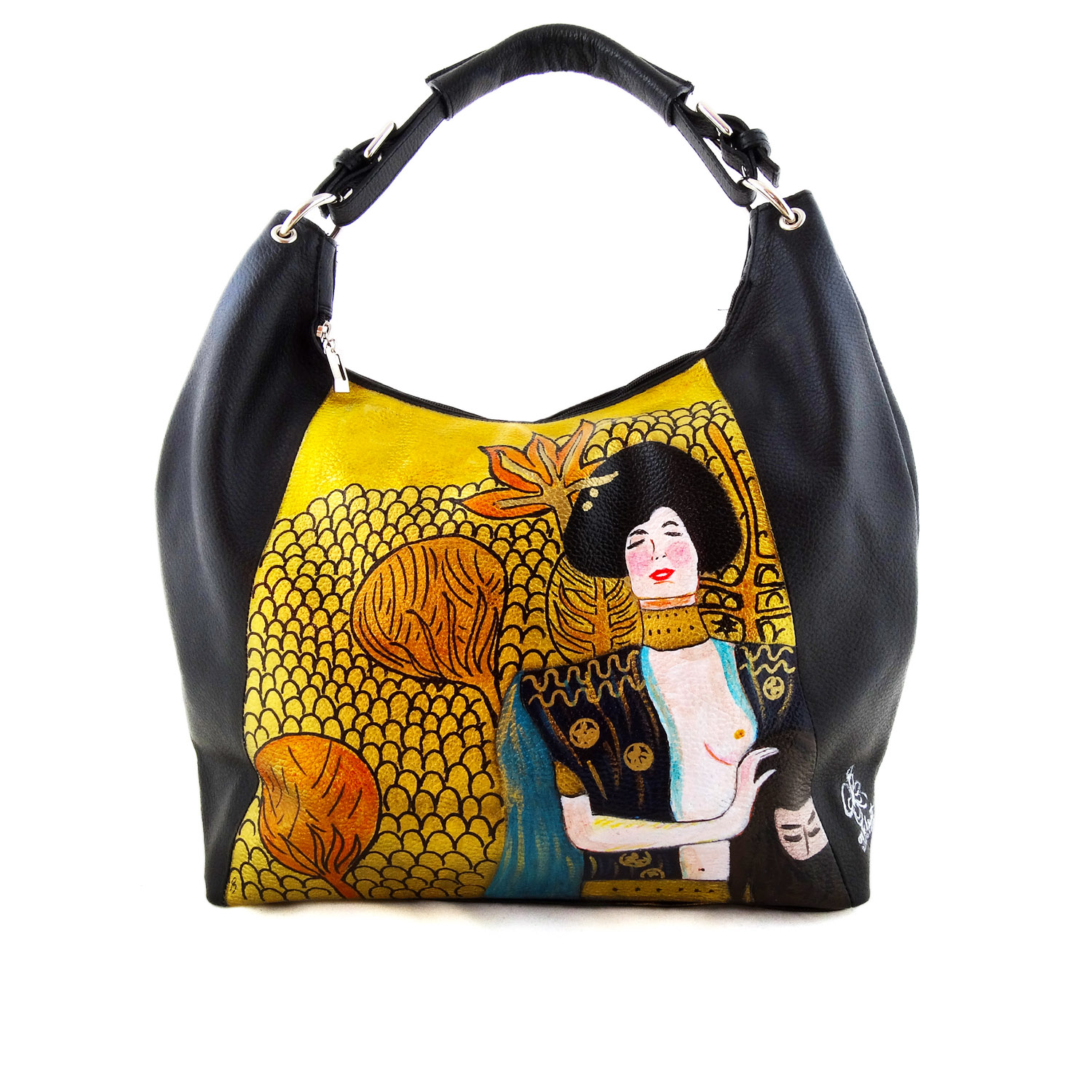 Hand-painted bag - Judith by Klimt