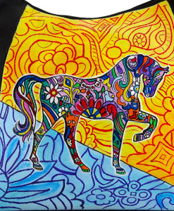 Borsa dipinta a mano – Horse