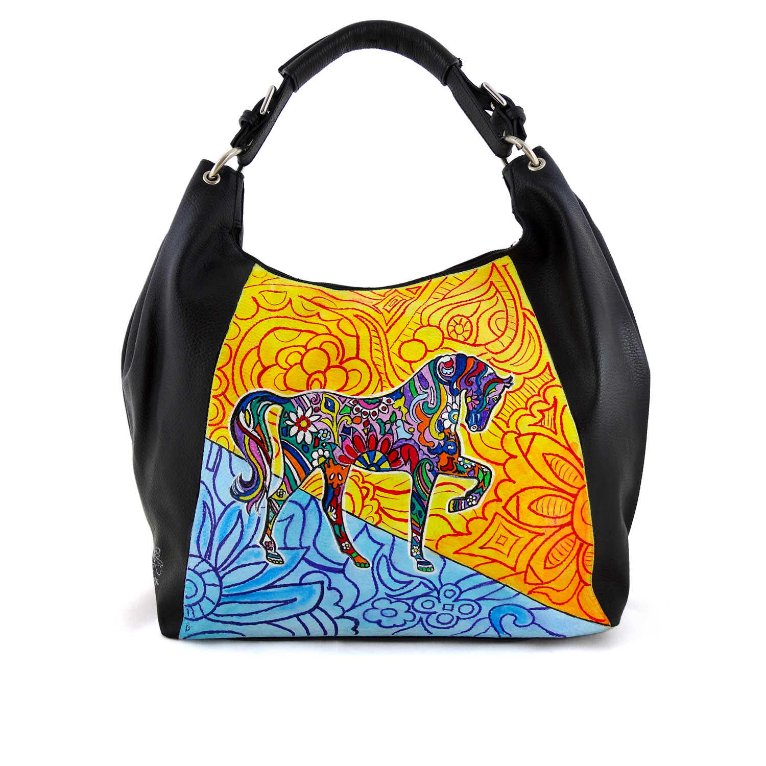 Hand-painted bag - Horse