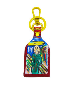 Hand painted keychain - The Scream by Munch