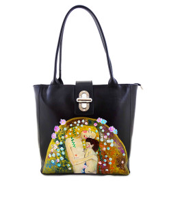 Handpainted bag - Mother and child by Klimt