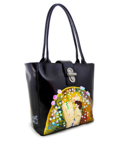 Borsa dipinta a mano – Madre e figlio di Klimt