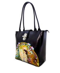 Borsa dipinta a mano – Madre e figlio di Klimt