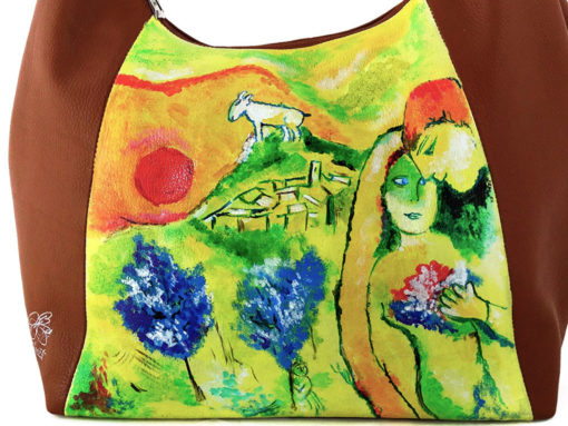 Borsa dipinta a mano– Gli amanti di Vence di Chagall