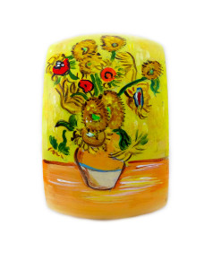 Bracciale dipinto a mano - I girasoli di Van Gogh