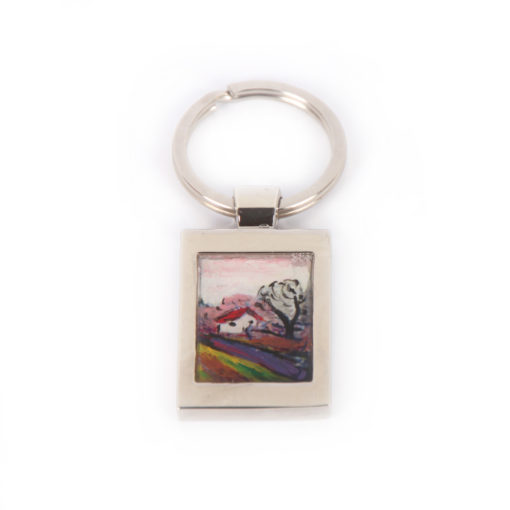 Portachiavi dipinto a mano Strada per Borre di Munch