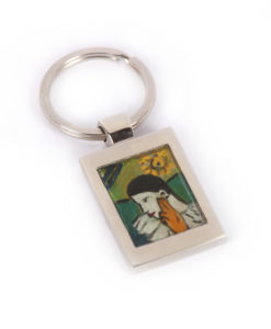 Hand painted keychain - Harlequin by Picasso
