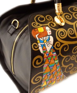 Hand painted bag - The Tree of Life by Klimt