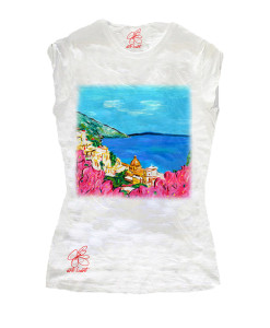 T-shirt dipinta a mano – Amalfi