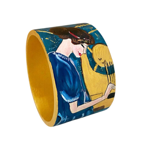 Bracciale dipinto a mano – La musica di Klimt