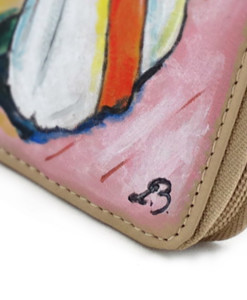 Portafoglio dipinto a mano – Ragazze sul ponte di Munch
