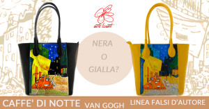 Borsa dipinta a mano - Caffè di Notte di Van Gogh