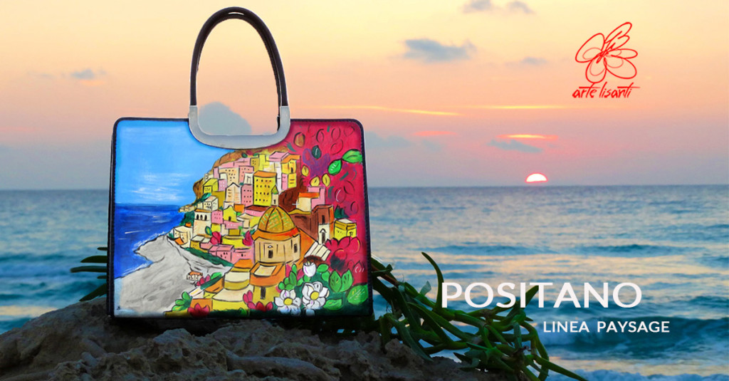 Borsa dipinta a mano - Positano
